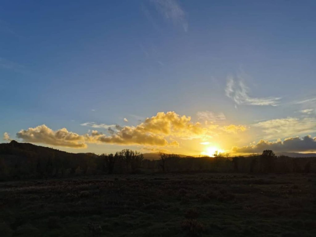 Nell'attesa del palancone, mi godo l'alba